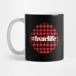 Hvac Life Holidays Red Flannel Mug